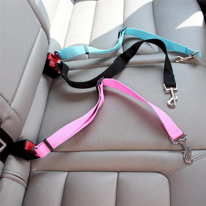 Adjustable Dog and Cat Car Seat Belt: Premium Safety Harness for Pets