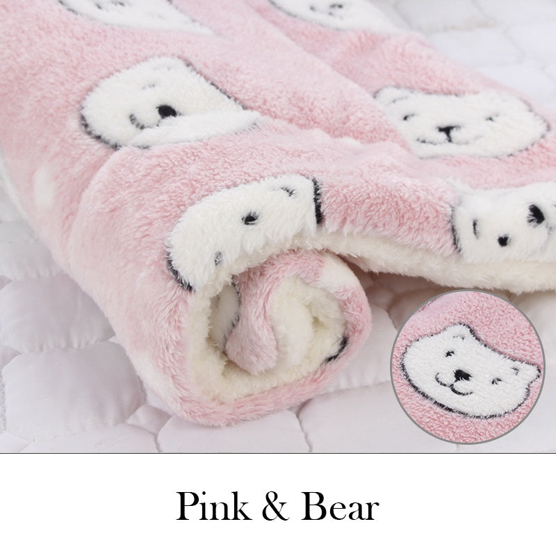 Thick Wool Pet Blanket: Dog & Cat Litter Cushion for Cages