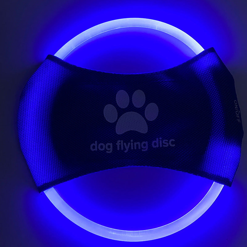 LED Glow Dog Frisbee: Interactive Light-Up Flying Disc Toy