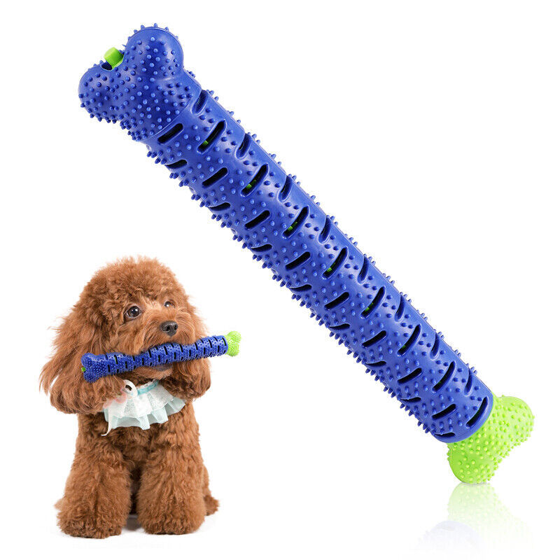 Durable TPR Dog Toothbrush Chew Toy: Teeth Cleaning Molar Brushing Stick for Pets